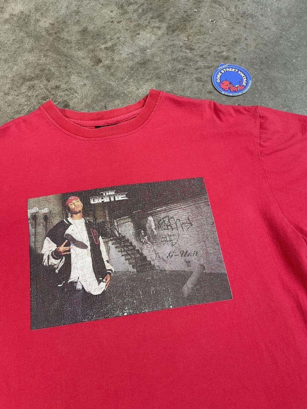 Vintage Faded distressed The Game GUnit Rap Tee XL 23x29